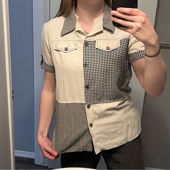 Linen Patterned Top - Picture 4 of 4